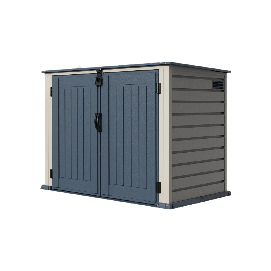 プラスチック製ストレージシェッド - ガーデンやバルコニー用 - プラスチック - 150 x 80 x 100