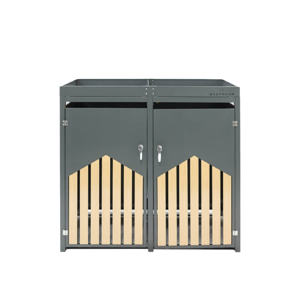 収納キャビネット - 多目的使用 - スチールとウッド - 90 x 50 x 85